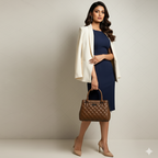 Aurora Luxe Bag Quilted Tote HandBag for Women-Elegant PU Leather Handbag