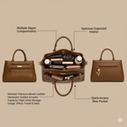 Blush Structured Tote Tan Handbag For Women