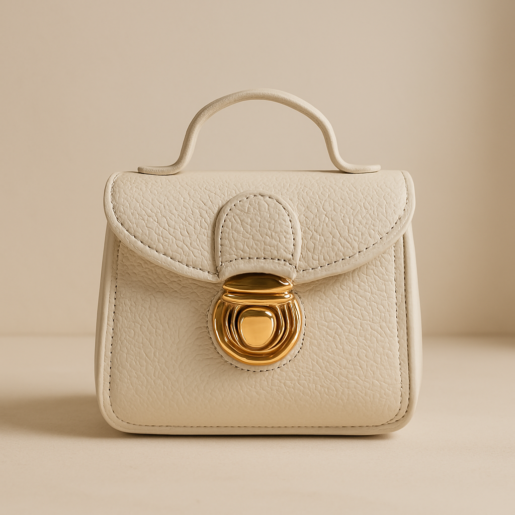 Beige Mini Shoulder Sling Bag for Women