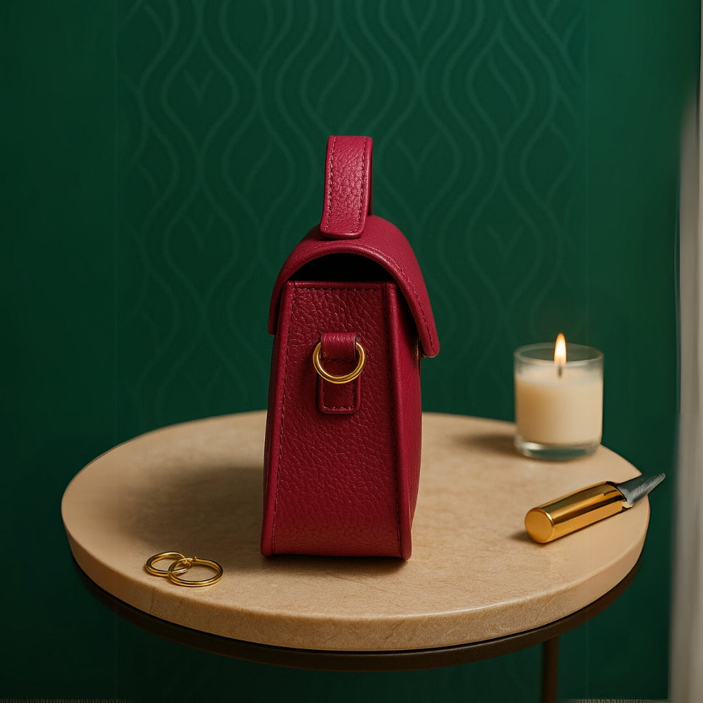 Trendy Red Mini Sling Bag for Women