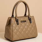 Aurora Luxe Bag Quilted Tote HandBag for Women-Elegant PU Leather Handbag