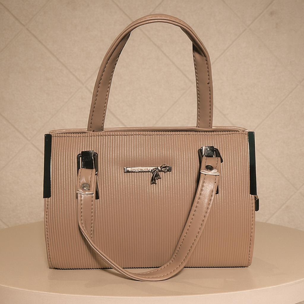 Elara Textura Classic Tote HandBag for Women-Premium PU Leather Elegant Handbag