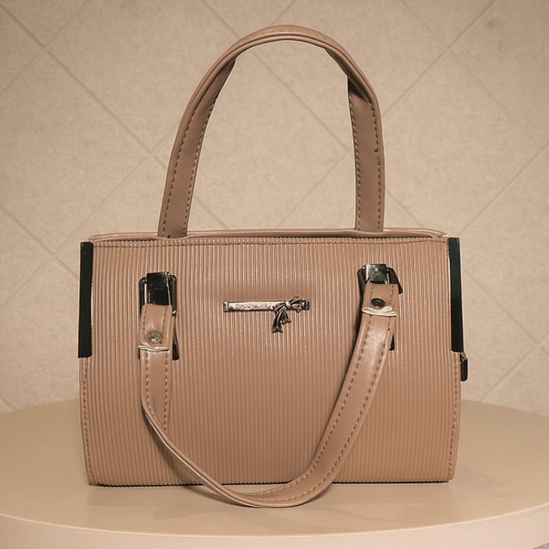 Elara Textura Classic Tote HandBag for Women-Premium PU Leather Elegant Handbag