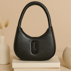 Oval Shape Shoulder Bag for Women - Premium PU Leather Stylish Handbag