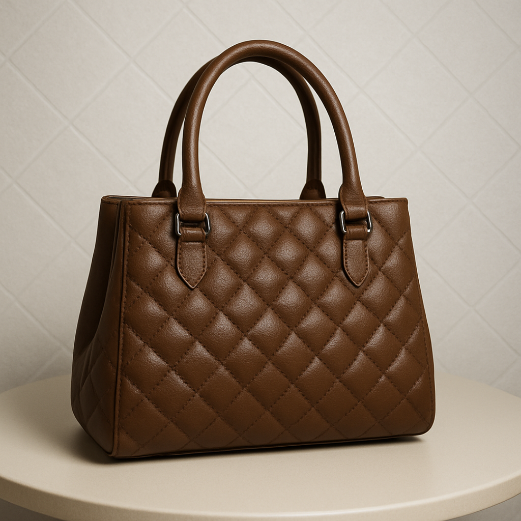 Aurora Luxe Bag Quilted Tote HandBag for Women-Elegant PU Leather Handbag