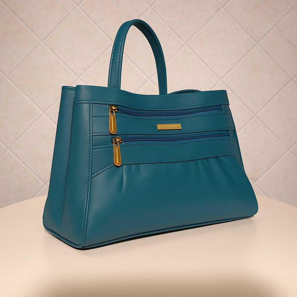 Teal Luxe Shoulder Handbag