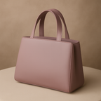 Elegant Vegan Leather Handbag with Silver GG Logo | Luxury Women's Tote