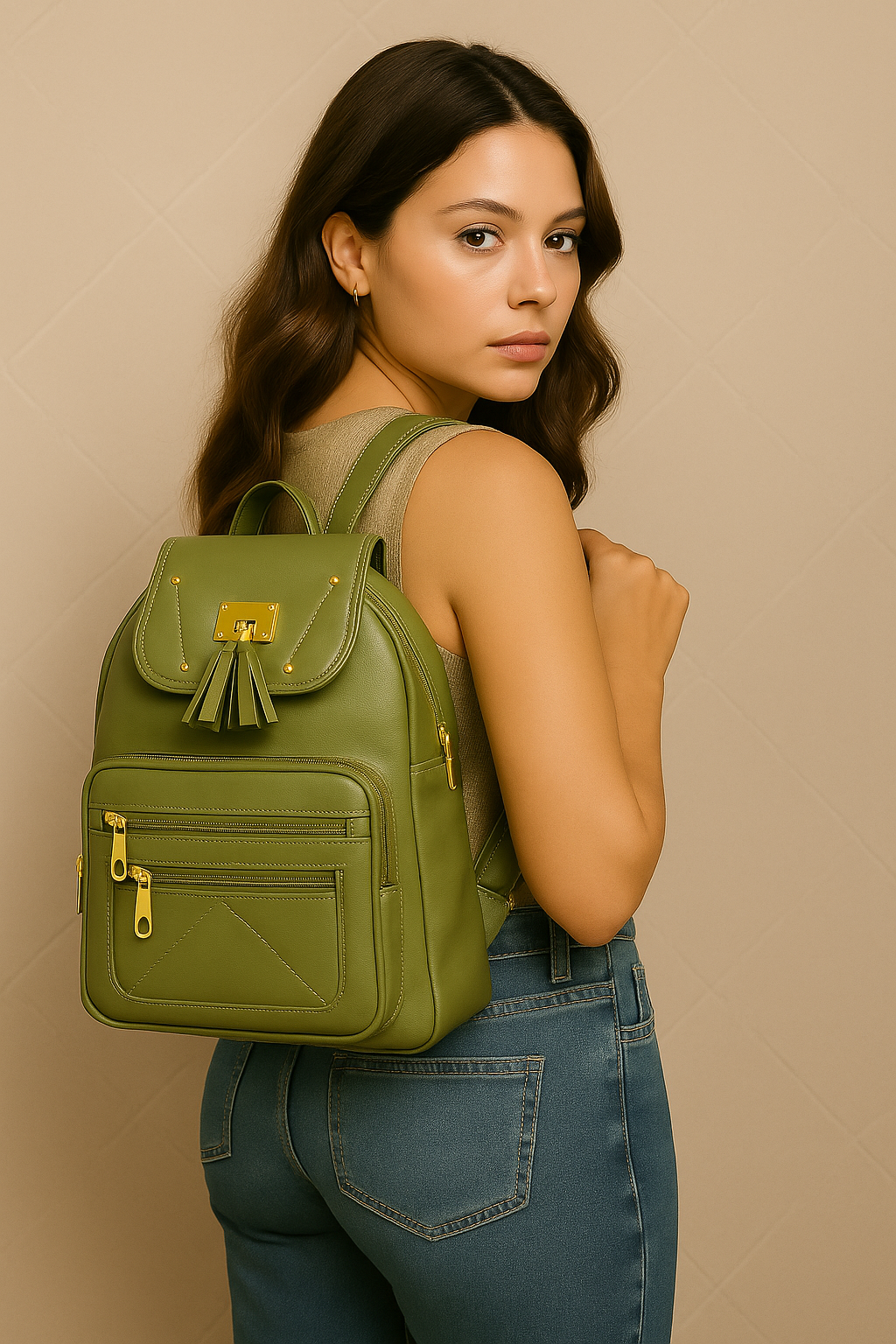 Tassel Backpack For Women