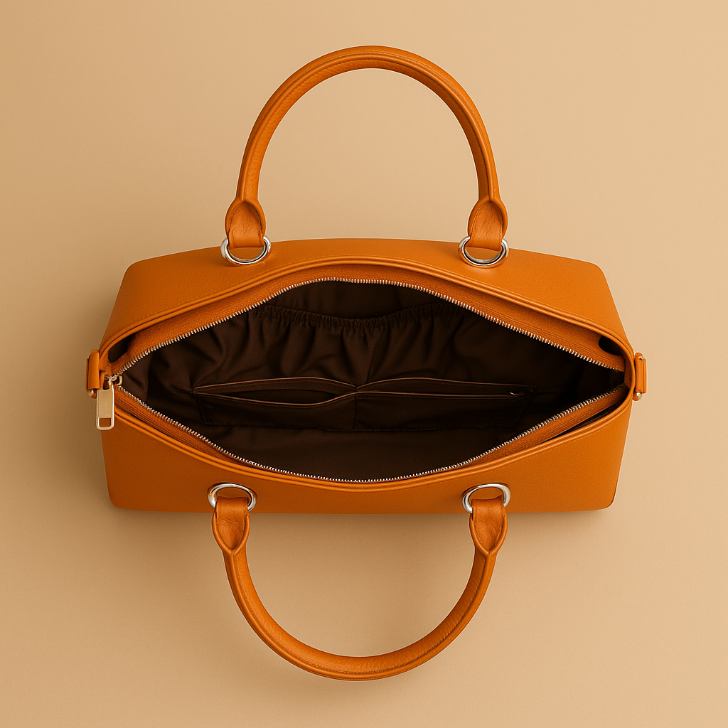 Caramel Brown Structured Tote Handbags For Women– Premium Everyday Handbag