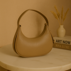 Crescent Design Shoulder Handbag–Premium Minimalist Handbag