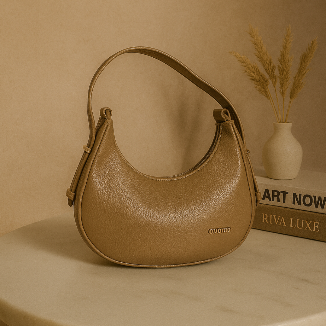 Crescent Design Shoulder Handbag–Premium Minimalist Handbag