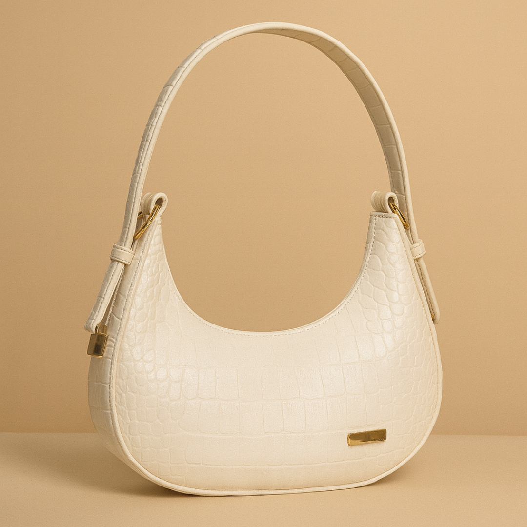 Crescent Design Shoulder Handbag–Premium Minimalist Handbag