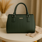 Elara Textura Classic Tote HandBag for Women-Premium PU Leather Elegant Handbag