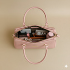 Caramel Pink Structured Tote HandBags For Women– Premium Everyday Handbag