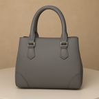 Classic Structured Tote Grey HandBag For Women – Premium Office & Casual Handbag