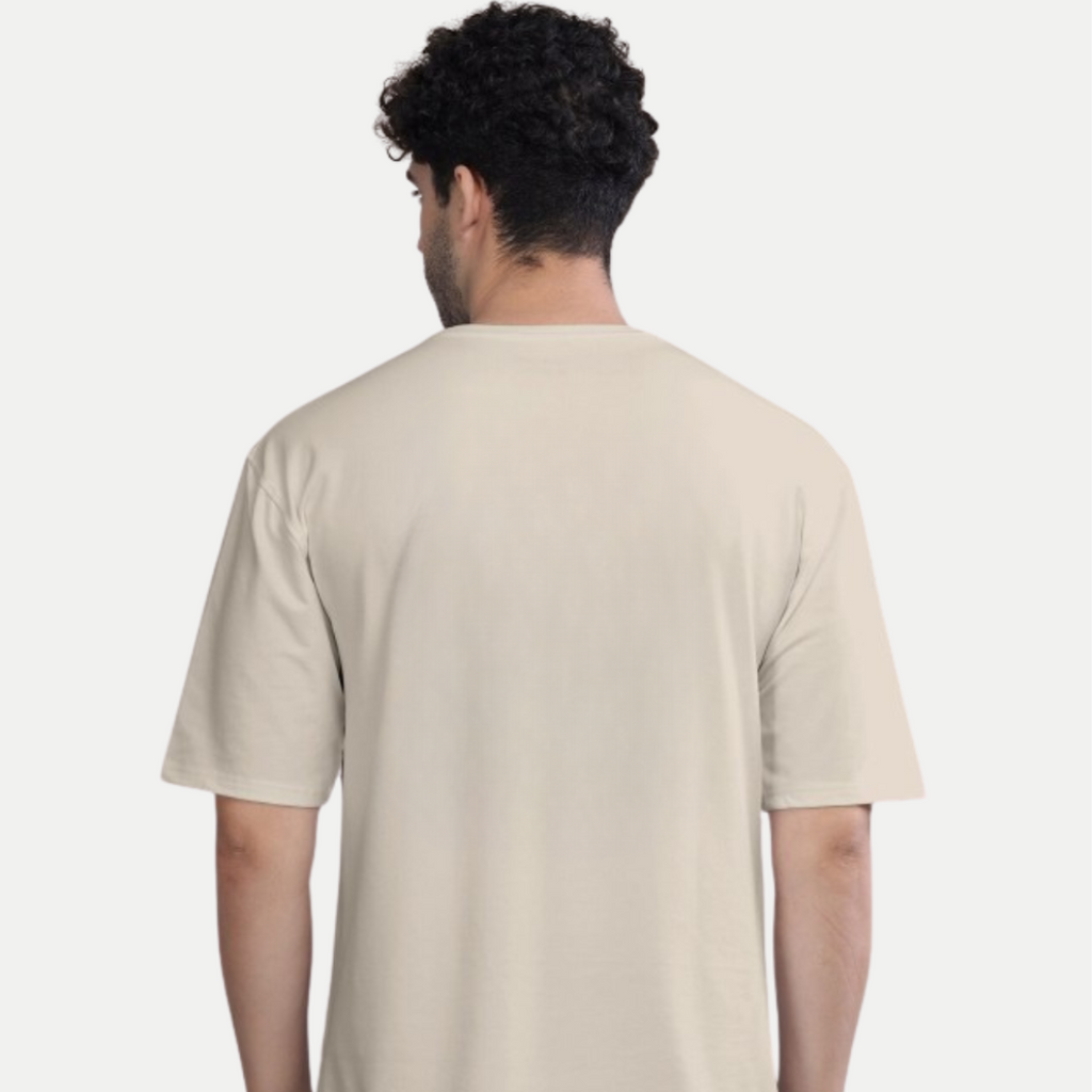 Men’s Oversized Graphic Tee – Abyss Thorn | Cream/White/Black/Grey