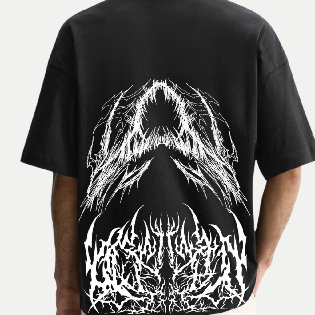 Men’s Oversized T-Shirt – VoidMaw Scream Front Graphic