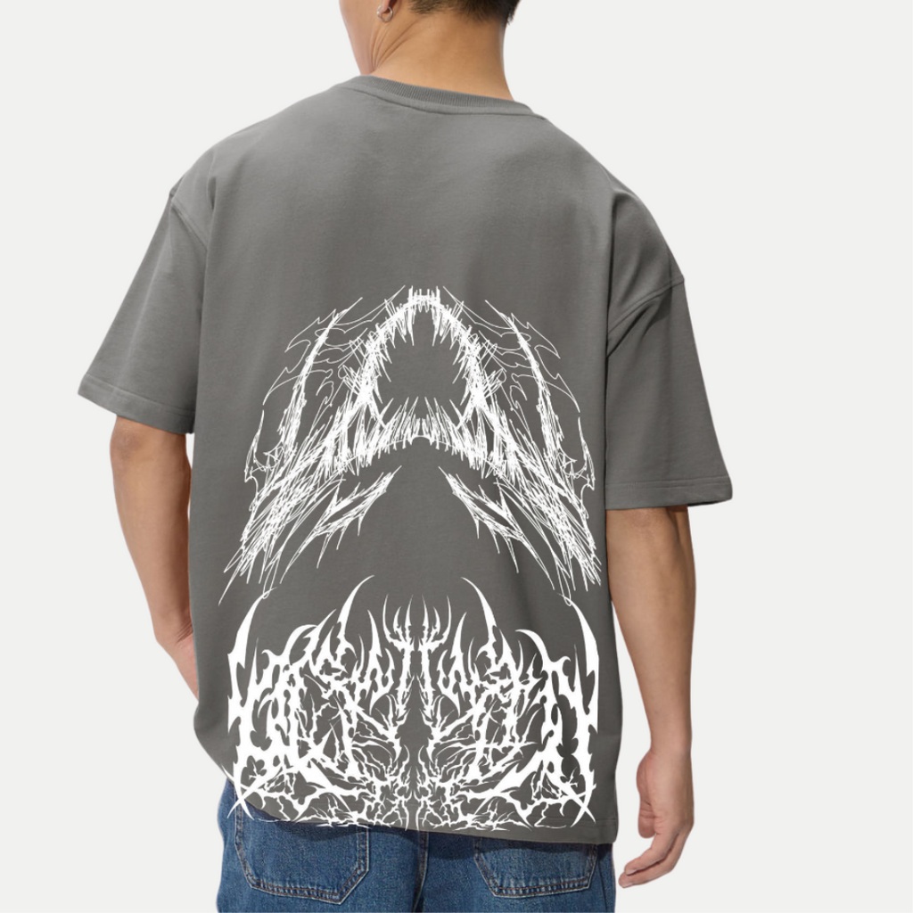 Men’s Oversized T-Shirt – VoidMaw Scream Front Graphic