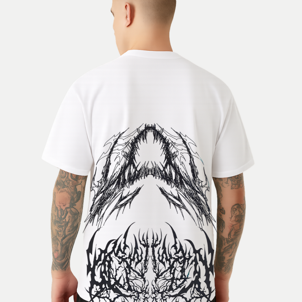 Men’s Oversized T-Shirt – VoidMaw Scream Front Graphic