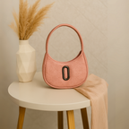 Oval Shape Shoulder Bag for Women - Premium PU Leather Stylish Handbag