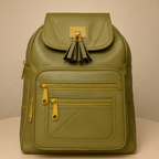Premium Vegan Leather Backpacks with Gold Detailing – Stylish & Functional