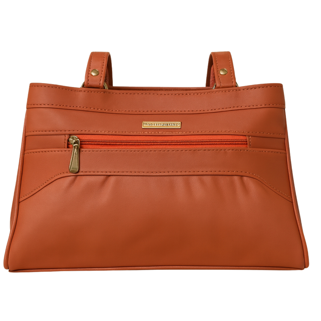 Blush Structured Tote Handbag For Women