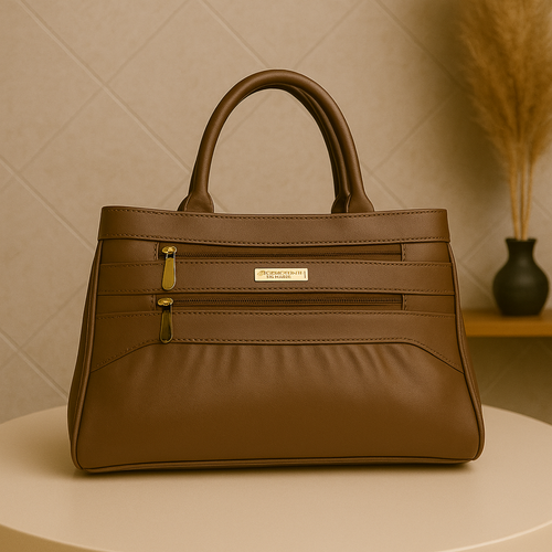 Blush Structured Tote Handbag For Women