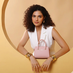 Caramel Pink Structured Tote HandBags For Women– Premium Everyday Handbag
