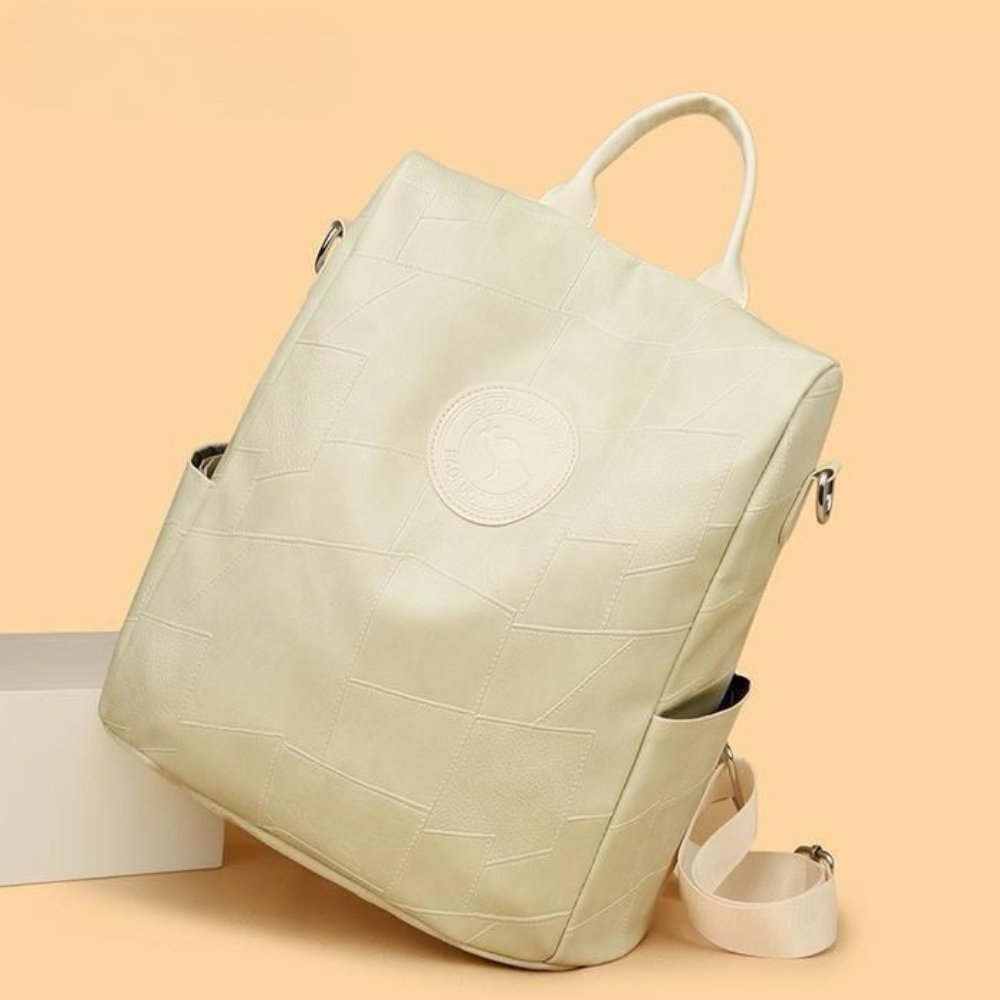 Premium Patchwork Leather Backpack