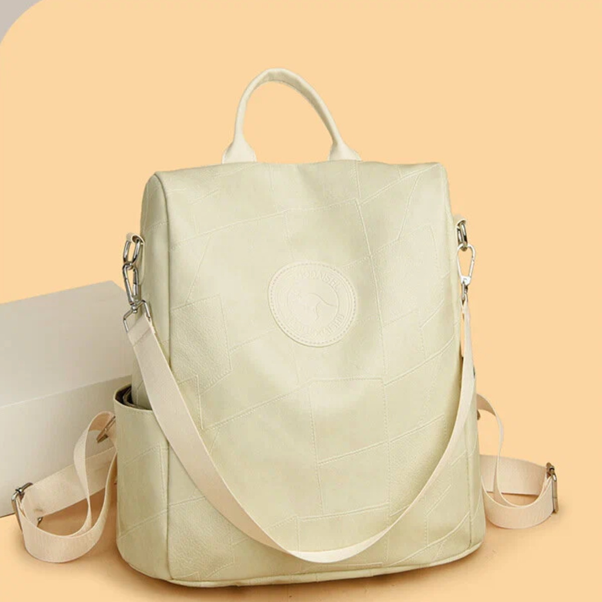 Premium Patchwork Leather Backpack