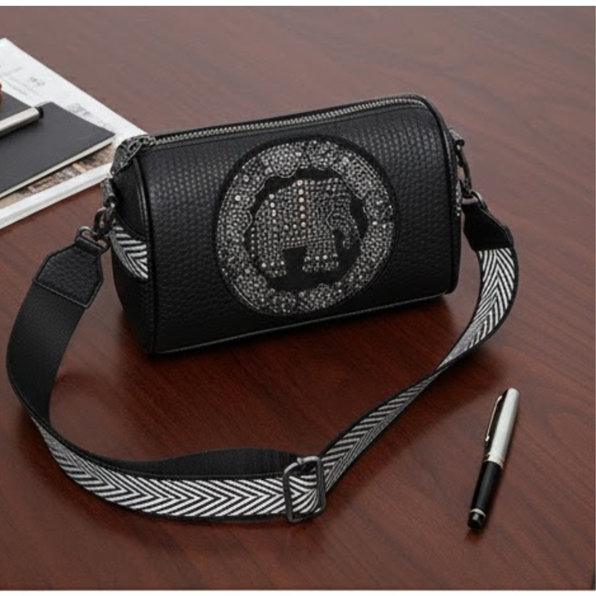 Premium Elephant Studded Sling Bag