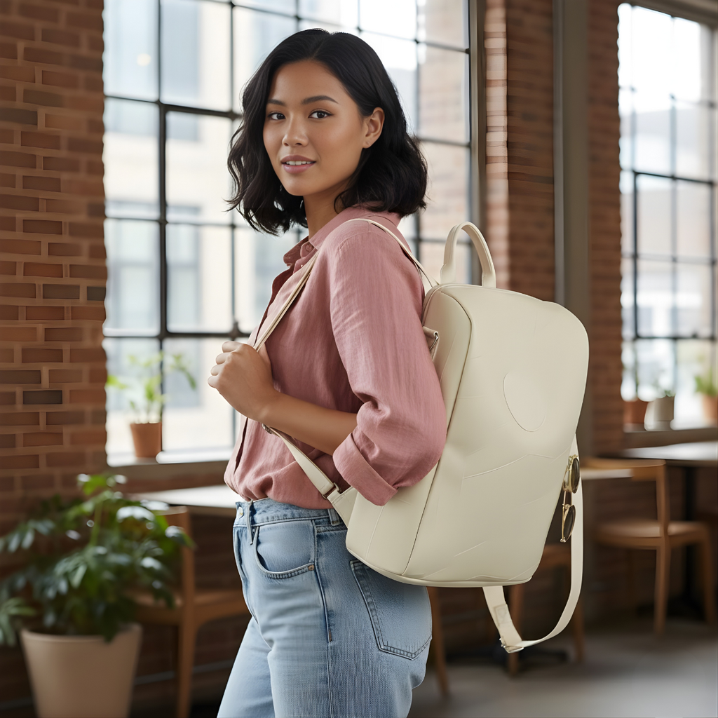 Premium Patchwork Leather Backpack