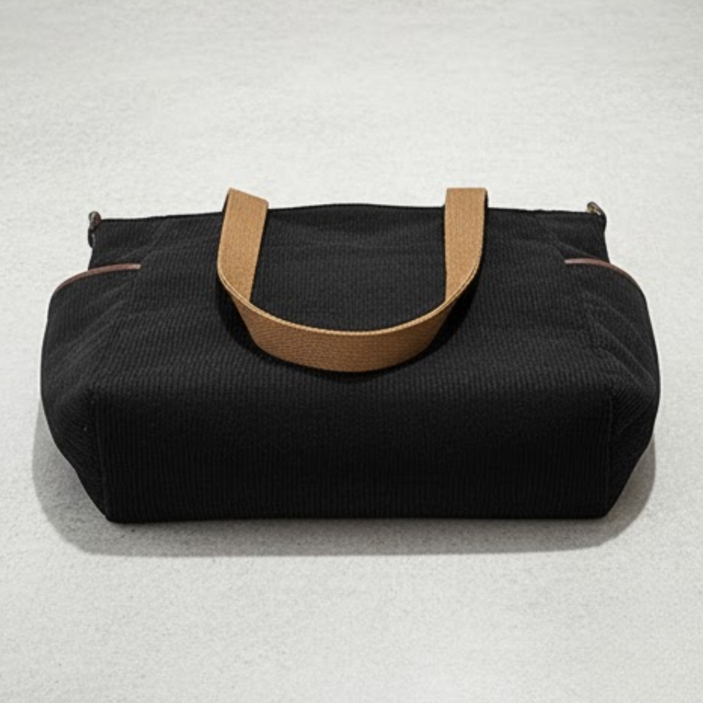 Corduroy Shoulder Tote Bag