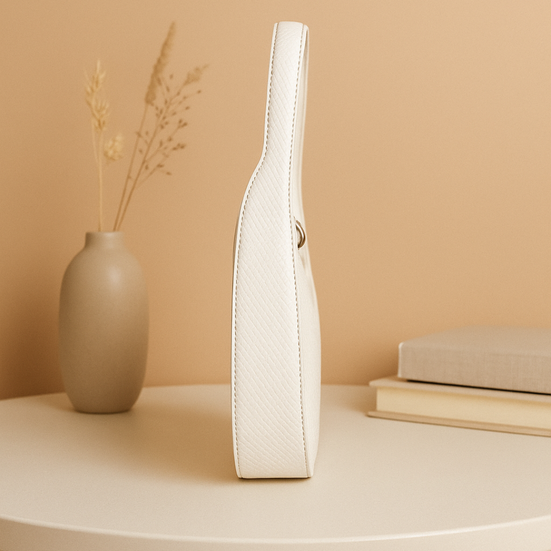 Oval Shape Shoulder Bag for Women - Premium PU Leather Stylish Handbag