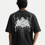 Mens-Oversized-Aether-Sigil-Metallic-Graphic-Tee