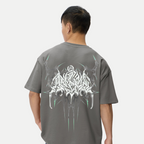 Mens-Oversized-Aether-Sigil-Metallic-Graphic-Tee