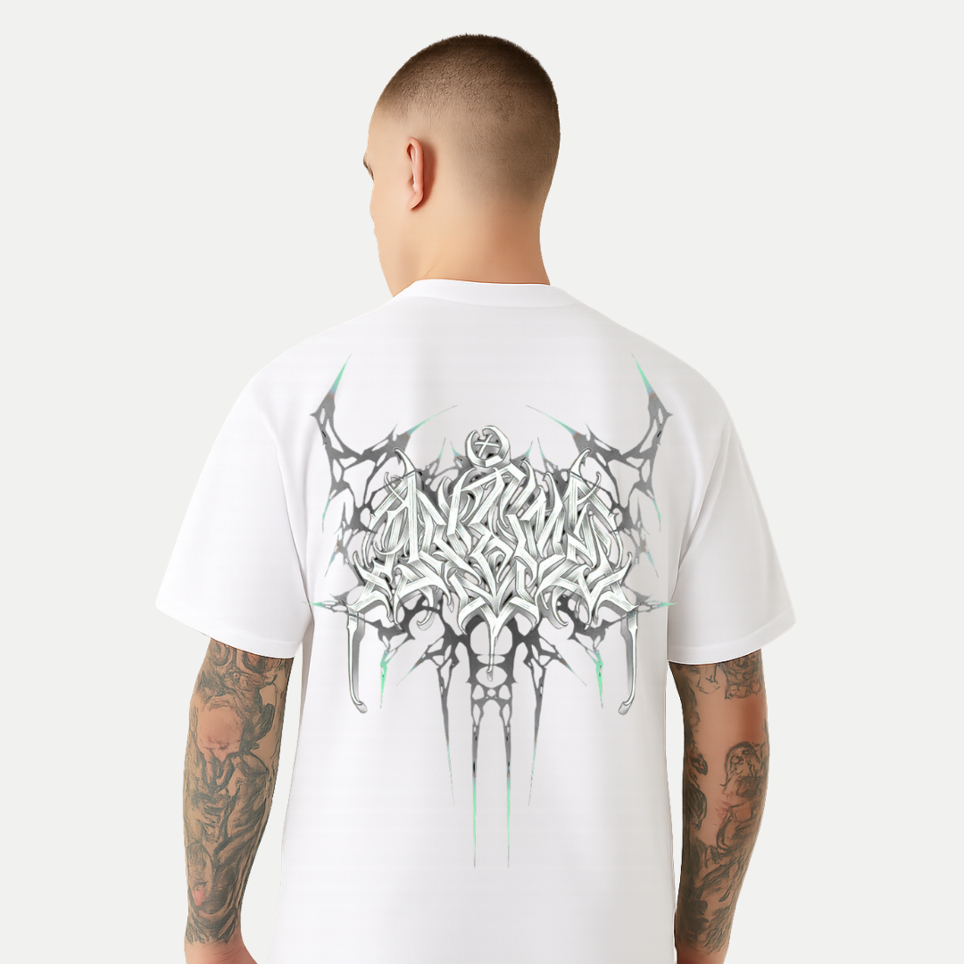 Mens-Oversized-Aether-Sigil-Metallic-Graphic-Tee