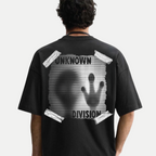 Mens-oversized-unknown-division-glitch-front-graphic-tee